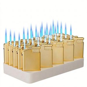 Encendedor de Aluminio a Butano, Resistente al Viento, sin Llama, Portátil, Desechable, Diseño Ecológico, para Fumar Cigarrillos - Product Image 6