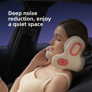 Oreiller de massage cervical anti-bruit ANC le plus vendu avec fonction chauffante, <span class=keywords><strong>musique</strong></span> Bluetooth, oreiller en U, portable - Product Image 3
