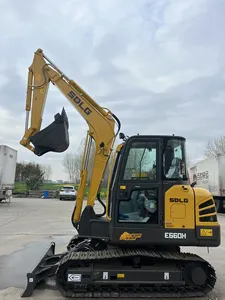 Mini-excavatrice sur chenilles E660H de 6 tonnes avec moteur Yanmar haute performance pour la rénovation de canalisations municipales, la rénovation agricole et la réparation routière - Product Image 1