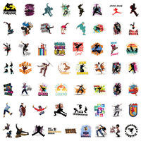 55 autocollants cool style hip-hop américain pour la danse de rue et le breakdance
