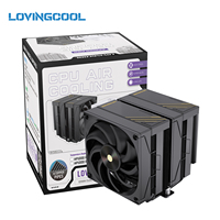 Refroidisseur d'air Lovingcool OEM AP1000 à double ventilateur et double tour, super flux d'air, 6 caloducs en cuivre avec affichage de la température