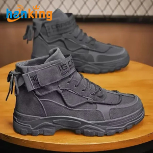 Bottes de randonnée Ehanking pour hommes, bottes de désert à plateforme tendance, confortables, antidérapantes, à tige <span class=keywords><strong>haute</strong></span>, chaussures de randonnée, bottes de travail - Product Image 2