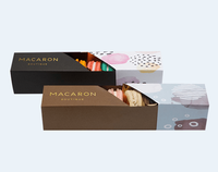 Solution d'emballage personnalisée pour macarons – Boîtes en carton pour 3, 6, 12, 24, 32 macarons – Emballage cadeau de Noël et pour pâtisseries
