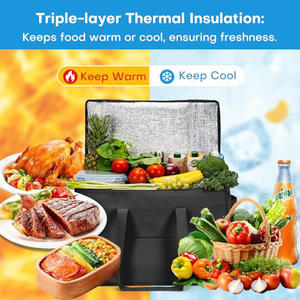 Conception personnalisée <span class=keywords><strong>sac</strong></span> <span class=keywords><strong>isotherme</strong></span> maintien au froid ou au chaud isolation feuille d'aluminium doublure étanche préparation de <span class=keywords><strong>repas</strong></span> sacs isothermes - Product Image 6