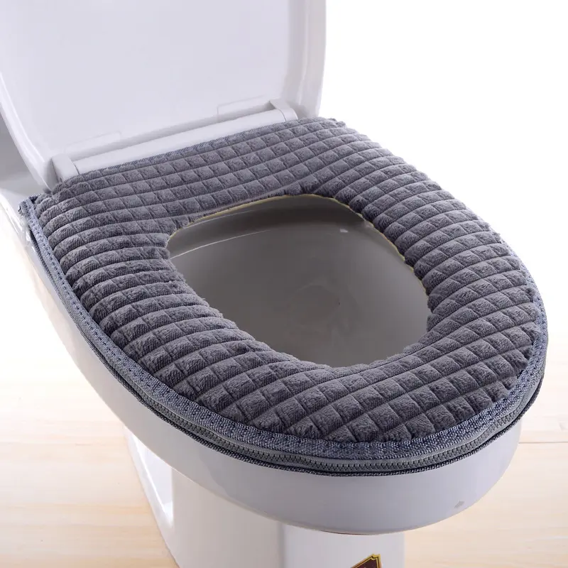 Hot Sell New Design Wasserdichter Plüsch Winter Komfortable weiche Toiletten sitz matte Abdeckung Pad