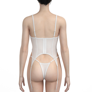 Corset garter vành đai 2-mảnh thiết lập Áo lót sexy Áo ngực cô dâu đặt Womens đồ lót tùy chỉnh kích thước ren thong - Product Image 4