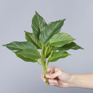 Lot d'accessoires pour mur végétal vert, décoration intérieure, feuilles artificielles, ornements verts, fleurs artificielles, plantes artificielles - Product Image 3