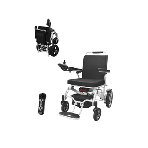Kryl Hot Bán di động gấp nhôm pin lithium điện xe lăn sang trọng tự động xe lăn điện cho người khuyết tật