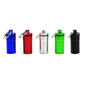 Nhỏ xách tay Móc Chìa Khóa Hộp Thuốc Lá khô <span class=keywords><strong>Herb</strong></span> <span class=keywords><strong>container</strong></span> Stash Jar trên đi Pill trường hợp hộp <span class=keywords><strong>container</strong></span> - Product Image 1