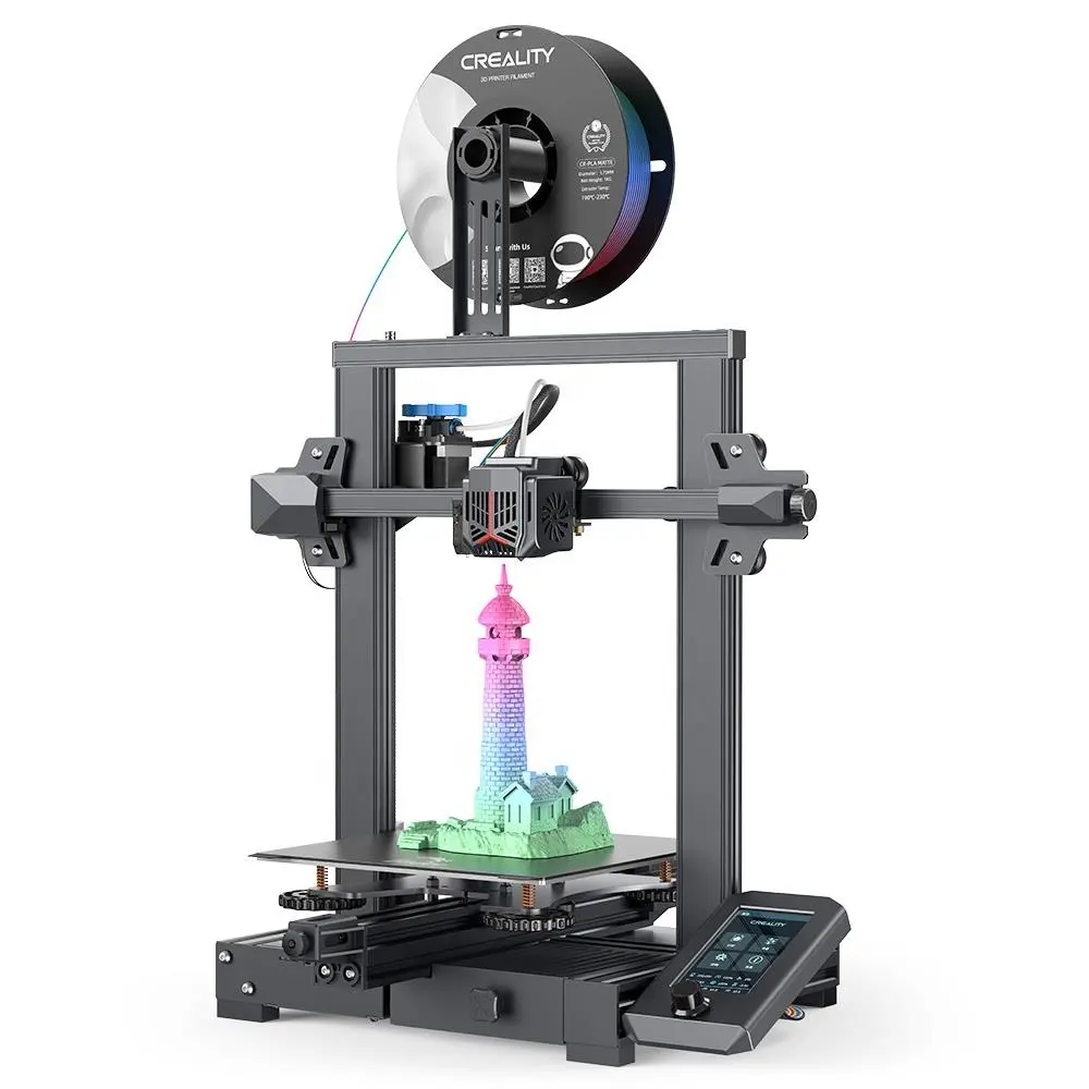 Creality Ender-3 V2 Neo 3D Printer, CR Touch Auto-leveling, Stable Full-Metal Bowden Extruder