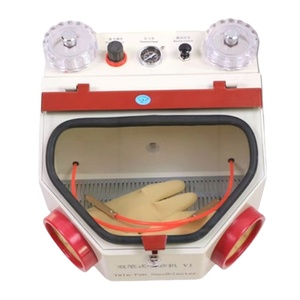 Máquina de arenado dental de doble pluma con luz para joyería y laboratorio dental - Product Image 1