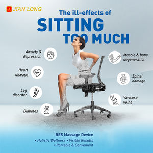 Dispositivo de masaje GenQi BES, masaje de cuerpo completo con calefacción eléctrica, masajeador de cuello y hombros, elimina el frío y la humedad - Product Image 6