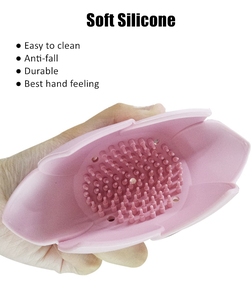 Eco Friendly Silicone Lotus Flower Shaped Bathroom Silicone <strong>Soap</strong> Holder Case Box Travel <strong>Soap</strong> <strong>Dish</strong> <strong>With</strong> <strong>Drain</strong> - Product Image 4