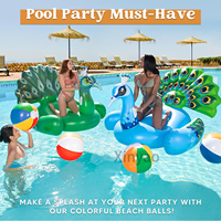 Individuell Bedruckter PVC-Strandball Aufblasbarer Poolball Spielzeug Party-Zubehör Abschlussfeier Weihnachtsdekoration Kindergeburtstag Luau Sommer