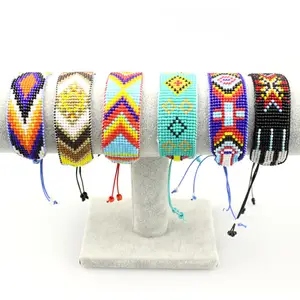 2019 New Hand-woven Multi-color Mix and Match Beads Variety of Drawstring Bracelet Factory Direct Wholesale