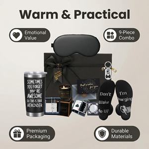 Set de <span class=keywords><strong>Regalo</strong></span> Lunaire para el Cuidado Personal Masculino con Vaso, Calcetines y Vela, Caja de Spa de Lujo para Cumpleaños y Día del <span class=keywords><strong>Padre</strong></span> - Product Image 2