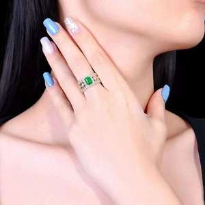 SGARIT Fine Jewelry 18k gold 1.23ct Natural <span class=keywords><strong>Kisa</strong></span> Midori Emerald Real Diamond Men Ring Jewellery con certificato GRC - Product Image 4
