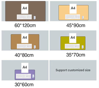 Tapis de bureau classique écologique en feutre de laine de 3 mm, antidérapant, grand tapis de souris protecteur