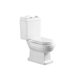 WC deux pièces en céramique à double chasse, à poser au sol, avec siphon en P et glaçure autonettoyante – Vente directe à chaud - Product Image 4