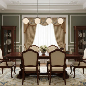 Luminaire suspendu minimaliste moderne, style esthétique contemporain, cadre en métal en forme de U, globe en verre <span class=keywords><strong>opale</strong></span>, lustre linéaire unique Lenox - Product Image 4