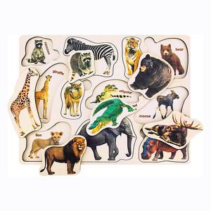 <span class=keywords><strong>Puzzle</strong></span> en bois personnalisé pour enfants, jouets en vrac dans l'emballage, base de <span class=keywords><strong>jeu</strong></span> montessori, jouets éducatifs individuels - Product Image 2