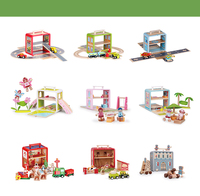 Jouet éducatif en bois pour enfants, ferme avec animaux, maison de ferme Montessori, jouets de Noël pour filles
