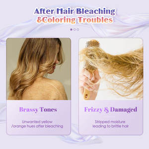 Champú y Acondicionador Ultra Púrpura para Eliminar <span class=keywords><strong>el</strong></span> Amarillo, Marca Privada, Limpieza y Reparación Suave para Cabello Teñido a Más de 8 Grados - Product Image 2