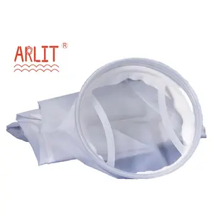 7" X 32" Industrial Liquid Filter Bag 10 Micron PP PE PTFE For Milk Honey Coating Material