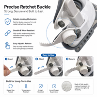 Appareil de décompression cervicale/dorsale électrique portable réglable Boan, certifié CE, garantie 1 an, soutien de traction cervicale à domicile