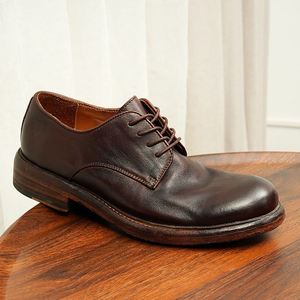Zapatos Oxford de Cuero Genuino Hechos a Mano de Estilo Italiano de Lujo para Hombre, para Ocasiones Formales y de Negocios - Product Image 1