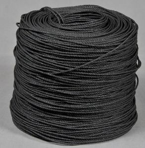 Corde flottante en polypropylène noir PP à 3 brins torsadés - Product Image 3