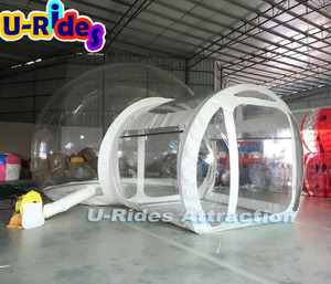 Vendita calda grande trasparente gonfiabile tenda trasparente in cristallo LGloo cupola per feste nuziali divertenti casa pubblicità gonfiabili - Product Image 3