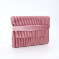Plissierte Samt-Clutch für Damen, Faltbare Abendtasche, Hochzeits- und Bankett-Handtasche, Elegante Samt-Partytasche