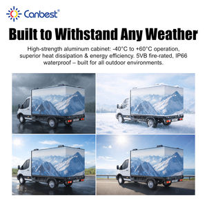 Panneau d'affichage Led monté sur véhicule Écran publicitaire extérieur Elite en boîte 6000nits Luminosité IP66 Imperméable Efficacité énergétique - Product Image 4