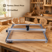 Harga Pabrik Desktop CNC Router 6550 Mesin Ukir Laser Mini 2-in-1 untuk Papan Potong, Papan Keju, Hadiah Kustom