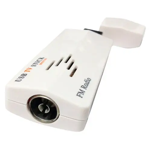 Stik penerima Tuner TV HDTV FM putih, RTL2832U + USB2.0 Gadmei kartu tv capture AV Mini USB stik TV untuk PC atau Laptop