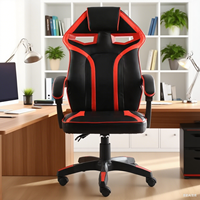 Chaise de jeu Offre Spéciale avec lumières LED RVB de massage, repose-pieds pliable et cuir PU respirant, service OEM/ODM disponible