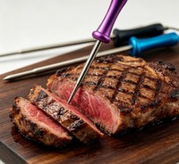 Fourchette de barbecue NTC100K avec manche en aluminium, sonde de température alimentaire avec manche en silicone, résistance en platine PT100/PT1000