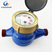 Compteur d'eau multi-jets en fonte IP68 OEM, 15 mm à 40 mm (1/2'' à 1 1/2''), connexion filetée