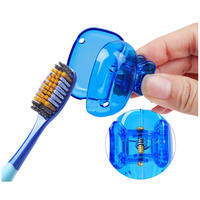 Boîte de rangement portable en plastique pour brosse à dents et accessoires de voyage – Clip de fixation compact – Nouveauté promotionnelle