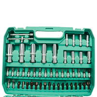 Ensemble d'outils de réparation automobile de 108 pièces : clés à cliquet de 1/4" et 1/2", douilles et embouts