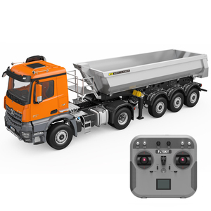 Camion semi-remorque RC en alliage Kabolite K5801 à l'échelle 1/14, 4x4, avec éclairage LED, simulation de levage, camion <span class=keywords><strong>tracteur</strong></span> RC RTR pour intérieur - Product Image 4