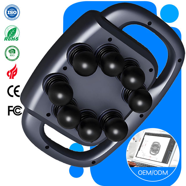 High Quality Professional Electric Body Vibration Deep Tissue Massage Gun with 8 Heads Best Budget Fascia Muscle Gun