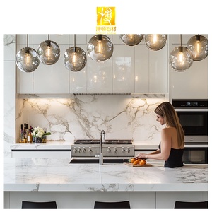 Mặt bàn bếp đá dày BOTON <span class=keywords><strong>STONE</strong></span> Calcutta Calacatta, đá nhân tạo trắng, thạch anh trắng tinh thể - Product Image 3