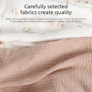 Housse de transat bébé réutilisable et respirante 100 % coton 45x75cm, housse de remplacement douce et de qualité supérieure pour <span class=keywords><strong>lit</strong></span> de bébé nouveau-né - Product Image 3