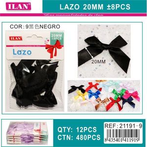 Ruban noir Ilan Lazo 20 mm pour artisanat et décorations - Product Image 3