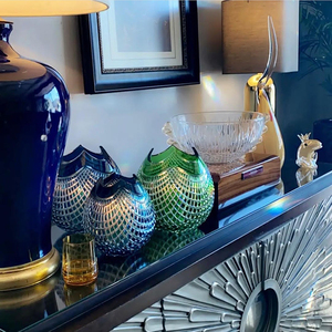 Commercio all'ingrosso proprio fabbrica soffiato a mano Design di lusso moderno di medie dimensioni di cristallo di <span class=keywords><strong>Venere</strong></span> italia Murano bolla di cristallo vaso di fiori - Product Image 5