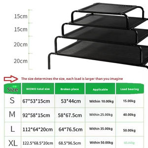 LY Robustes Ganzjahres-Hundebett für Große Rassen Solides Muster Campingbett-Stil Abnehmbarer Boden Sommer-Haustierbett - Product Image 6