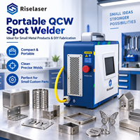 Soudeuse laser compacte refroidie par air 300W QCW, système de soudage par points pour petits produits métalliques, fabrication DIY et pièces sur mesure