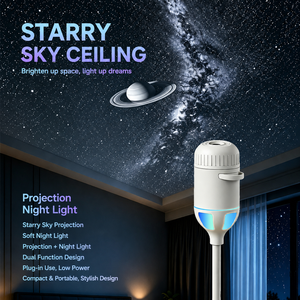 <span class=keywords><strong>Lampe</strong></span> de projection USB Planétarium Galaxie <span class=keywords><strong>Lune</strong></span>, projecteur LED romantique étoilé pour enfants, <span class=keywords><strong>veilleuse</strong></span> d'ambiance pour chambre et voiture - Product Image 4